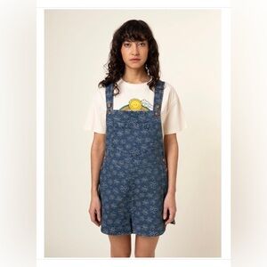 FRNCH Blue Denim Short Overalls